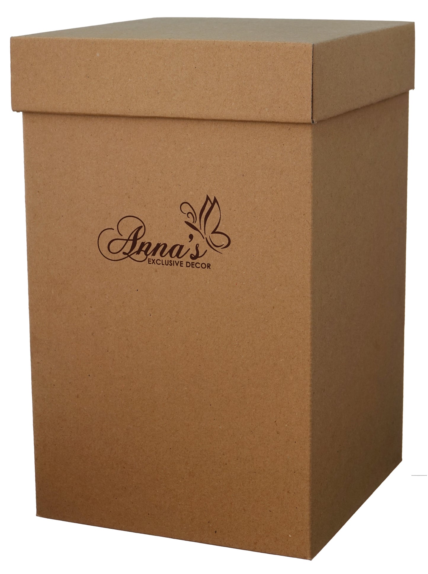 Large Brown Memorial Urn for Human Ashes - Handmade Glass Cremation Urn - Etched Reed, Nature Motif - Brown - Vol. 183 cubic inch (3L)