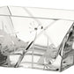 Small Hand-Blown Glass Bowl – Swarovski Crystals and Etched Butterflies – Clear Candy Dish/Fruit Bowl – Elegant Decor – 7 in (18 cm)