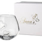 Hearts Tea Light Candle Holder - Crystals from Swarovski & Etched Hearts - Hand Blown Glass Candle Holder - Luxury Gift Box - 3.9 in (10 cm)