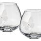 Butterfly Tea Light Holders - Set of 2 - Swarovski Crystal & Etched Butterfly - Hand Blown Glass Candleholders Set - Luxury Gift Box - 4 in (10 cm)