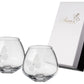 Butterfly Tea Light Holders - Set of 2 - Swarovski Crystal & Etched Butterfly - Hand Blown Glass Candleholders Set - Luxury Gift Box - 4 in (10 cm)