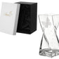 Butterfly Vase - Luxury Hand Blown Glass Vase - Crystal from Swarovski & Etched Butterfly, Clear Glass - 7.9 in (20 cm)