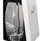 Butterfly Vase - Luxury Hand Blown Glass Vase - Crystals from Swarovski & Etched Butterflies, Clear Glass - 11.8 in (30 cm)